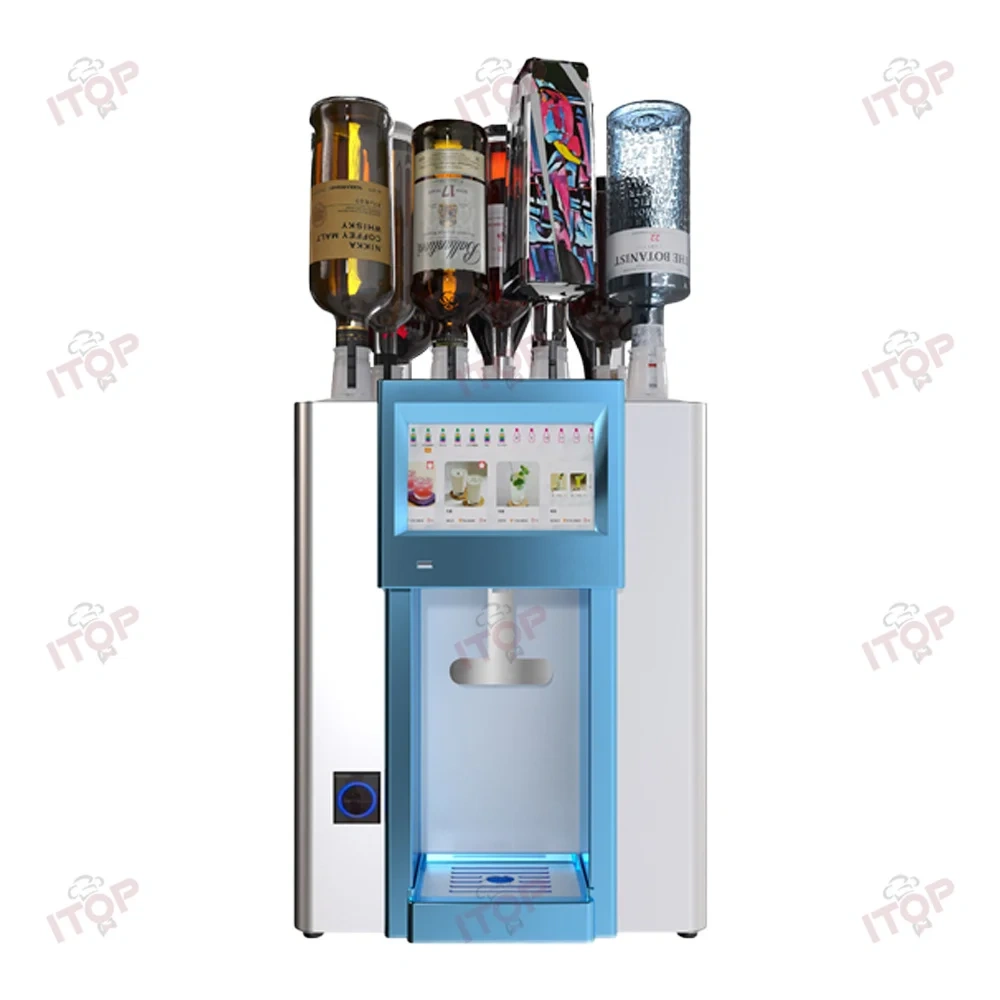 IT-CDM102 Fully Automatic Cocktail Vending Machine Bar Butler Machine Smart Cocktail Mixing Dispensing Machine,Commercial Coffee Machine Supplier | CE/UL Certified | ITOP Cafe,IT-CDM102 Fully Automatic Cocktail Vending Machine Bar Butler Machine Smart Cocktail Mixing Dispensing Machine