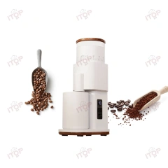 IT-MD-2 Household 38mm Burr Coffee Bean Grinder,Commercial Coffee Machine Supplier | CE/UL Certified | ITOP Cafe,Silver Electric Coffee Grinder 38mm Burr Household Coffee Bean Grinder Coffee Miller Grinder Espresso