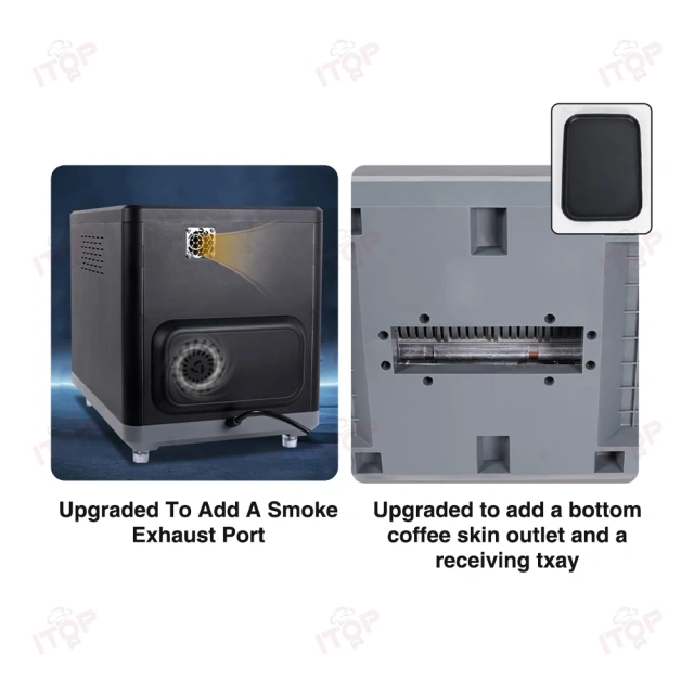 IT-N-CR1000 Oem Wholesale Small Automatic 1000g Electric Coffee Beans Roaster for Cafe Home,Commercial Coffee Machine Supplier | CE/UL Certified | ITOP Cafe,Oem Wholesales Household Office Small Coffee Shop Use Automatic 1000g Electric Coffee Beans Roaster for Cafe Home