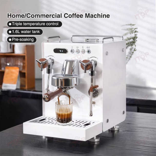IT-SCM-K6 Espresso Semi-automatic Household Coffee Machine,Commercial Coffee Machine Supplier | CE/UL Certified | ITOP Cafe,Espresso Semi-automatic Commercial Coffee Machine Professional Milk Frother Households