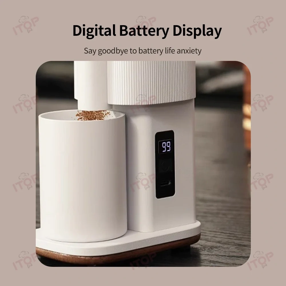 IT-MD-2 Household 38mm Burr Coffee Bean Grinder,Commercial Coffee Machine Supplier | CE/UL Certified | ITOP Cafe,Silver Electric Coffee Grinder 38mm Burr Household Coffee Bean Grinder Coffee Miller Grinder Espresso