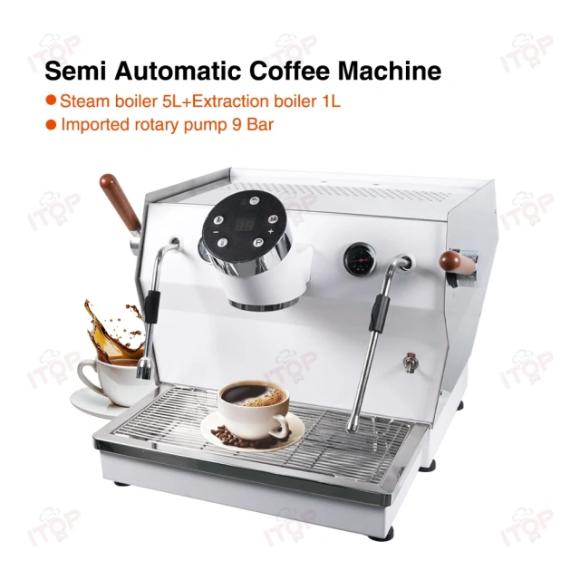 IT-CM-T1 Commercial/home Use One Head Italian Semi-auto Espresso Coffee Maker Machine for Beginners,Commercial Coffee Machine Supplier | CE/UL Certified | ITOP Cafe,Commercial/home Use One Head Italian Semi-auto Espresso Coffee Maker Machine for Beginners