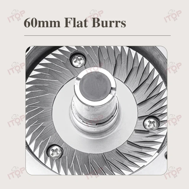 CG-022T Hot Sale Commercial Electric 60mm Flat Burr Coffee Grinder Machine,Commercial Coffee Machine Supplier | CE/UL Certified | ITOP Cafe,Professional Hot Sale Commercial Coffee Grinders Electric 60mm Flat Burr Automatic Coffee Grinder Machine