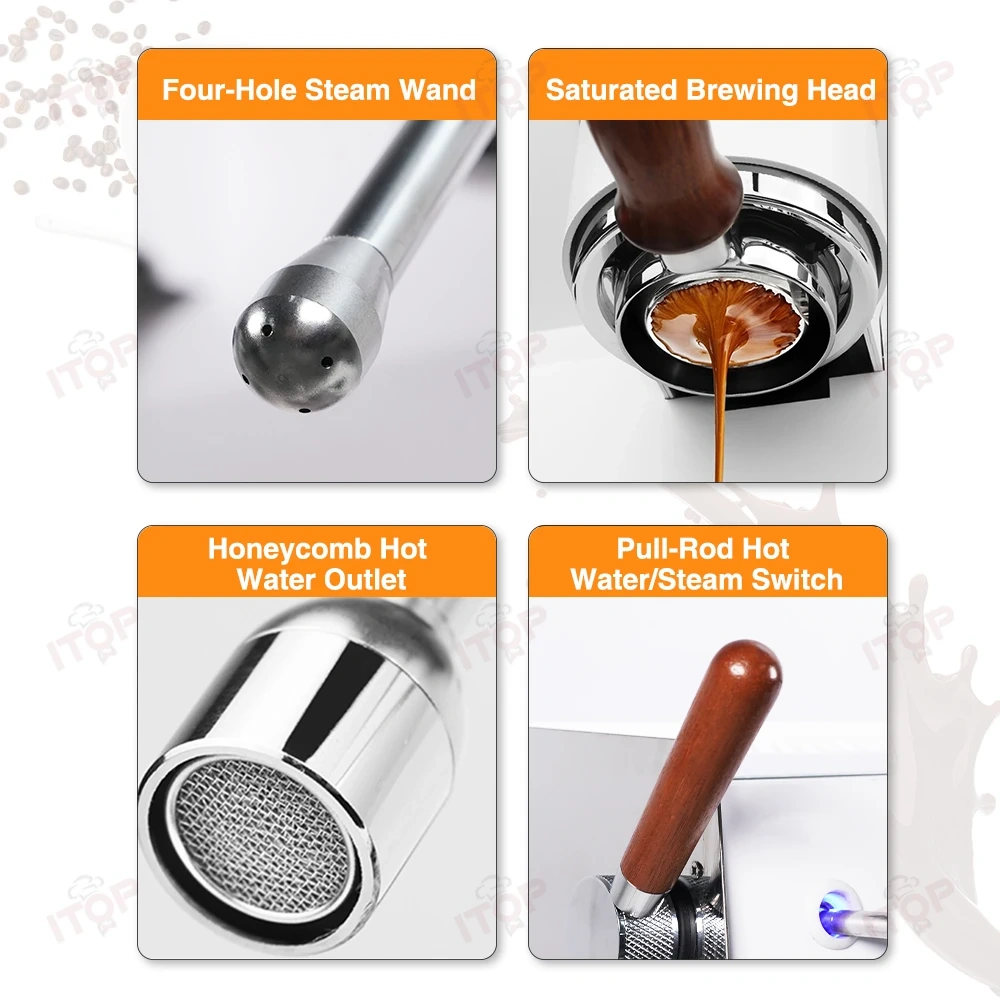 IT-CM-T1 Commercial/home Use One Head Italian Semi-auto Espresso Coffee Maker Machine for Beginners,Commercial Coffee Machine Supplier | CE/UL Certified | ITOP Cafe,Commercial/home Use One Head Italian Semi-auto Espresso Coffee Maker Machine for Beginners