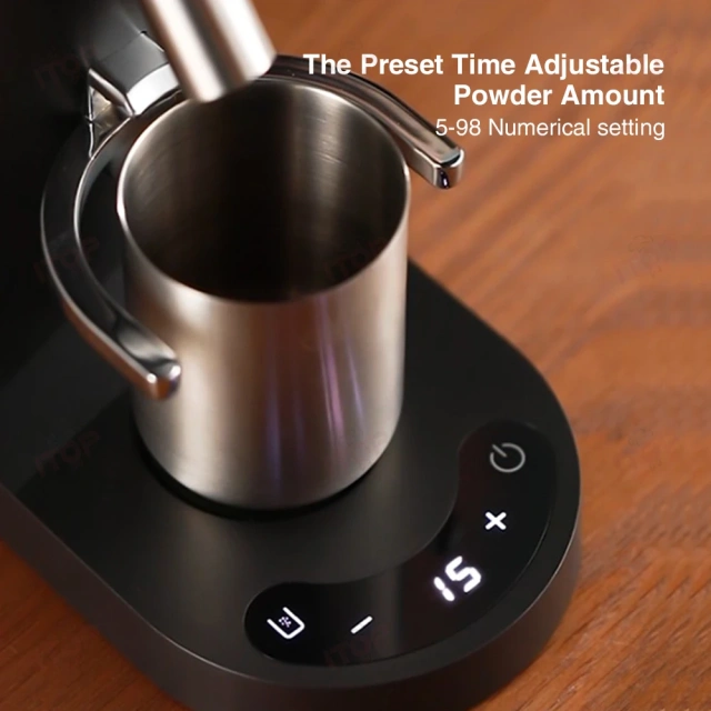 LDCG200 Touch Panel Led Displays With 60 Settings to Adjust Thickness of Coffee Powder Portable Coffee Grinder,Commercial Coffee Machine Supplier | CE/UL Certified | ITOP Cafe,Touch Panel Led Displays With 60 Settings to Adjust Thickness of Coffee Powder Automatic Grinding Mode Portable Coffee Grinder