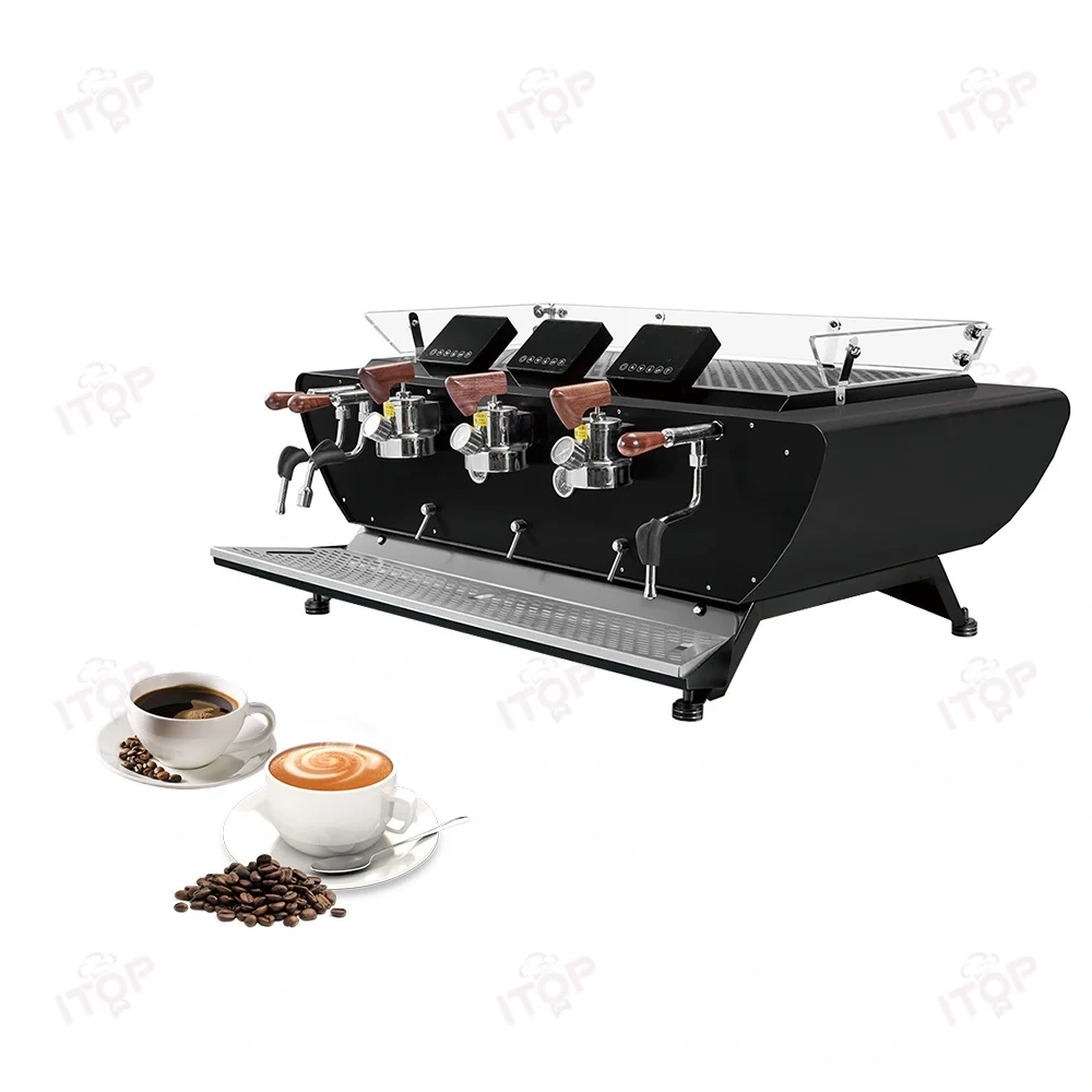 CMYL5000 Professional Dual Boiler Commercial Barista Semi-automatic Espresso Three Head Coffee Machine With Display Screen,Commercial Coffee Machine Supplier | CE/UL Certified | ITOP Cafe,Professional Dual Boiler Commercial Barista Semi-automatic Espresso Three Head Coffee Machine With Display Screen