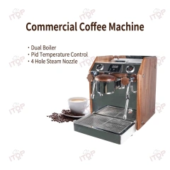 KFJ3T2800 Best Professional Cappuccino Support Custom Logo Espresso Coffee Machine,Commercial Coffee Machine Supplier | CE/UL Certified | ITOP Cafe,Oem Espresso Machine With Water Tank | Compact Design for Limited Spaces