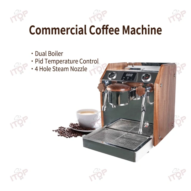 KFJ3T2800 Best Professional Cappuccino Support Custom Logo Espresso Coffee Machine,Commercial Coffee Machine Supplier | CE/UL Certified | ITOP Cafe,Oem Espresso Machine With Water Tank | Compact Design for Limited Spaces