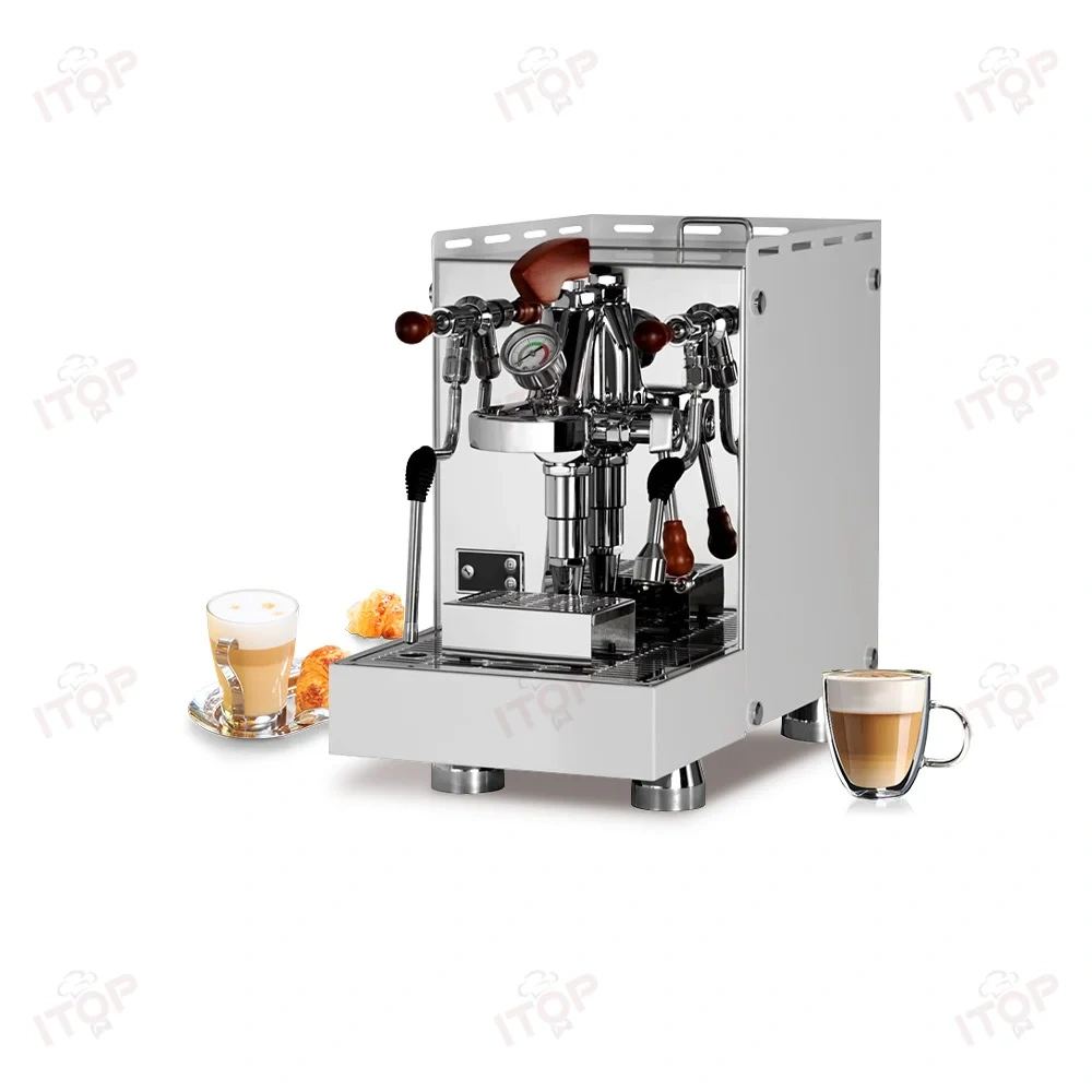 IT-CM6010 Customized Stainless Steel 9 Bar Rotary pump Classic E61 Commercial Rocket Espresso Machine for Cafe,Commercial Coffee Machine Supplier | CE/UL Certified | ITOP Cafe,IT-CM6010 220v Semi-automatic Espresso Machine Electric Espresso Machine
