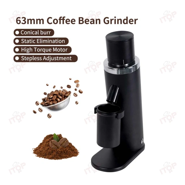 CG63D Aluminum Body 63mm Conical Burr Single Dose Grinder Stainless,Commercial Coffee Machine Supplier | CE/UL Certified | ITOP Cafe,Home Electric Coffee Machine Aluminum Body 63mm Conical Burr Single Dose Grinder Stainless Steel Manual Automatic Function