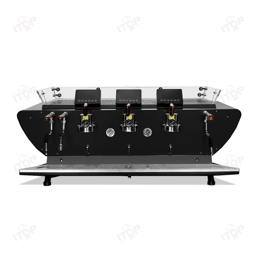 CMYL5000 Professional Dual Boiler Commercial Barista Semi-automatic Espresso Three Head Coffee Machine With Display Screen,Commercial Coffee Machine Supplier | CE/UL Certified | ITOP Cafe,Professional Dual Boiler Commercial Barista Semi-automatic Espresso Three Head Coffee Machine With Display Screen