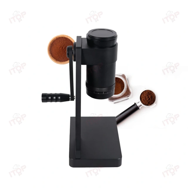 CGSY63Z Manual Coffee Grinder With Wooden Handle And Stainless 63mm Ghost Tooth Conical Burr,Commercial Coffee Machine Supplier | CE/UL Certified | ITOP Cafe,Manual Coffee Grinder With Wooden Handle and Stainless Conical Burr