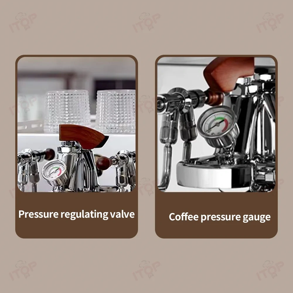 IT-CM6010 Customized Stainless Steel 9 Bar Rotary pump Classic E61 Commercial Rocket Espresso Machine for Cafe,Commercial Coffee Machine Supplier | CE/UL Certified | ITOP Cafe,IT-CM6010 220v Semi-automatic Espresso Machine Electric Espresso Machine
