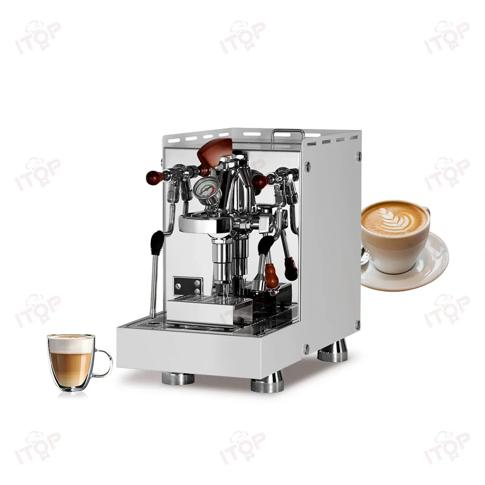 IT-CM6010 Customized Stainless Steel 9 Bar Rotary pump Classic E61 Commercial Rocket Espresso Machine for Cafe,Commercial Coffee Machine Supplier | CE/UL Certified | ITOP Cafe,IT-CM6010 220v Semi-automatic Espresso Machine Electric Espresso Machine