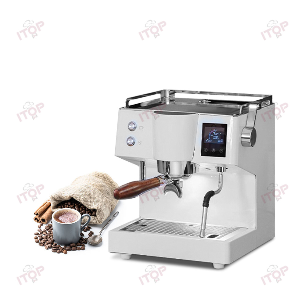 KFJ52QC Professional Pid Flow Control Boiler Small 16 Bar Single Group head Espresso Machine,Commercial Coffee Machine Supplier | CE/UL Certified | ITOP Cafe,Espresso Coffee Machine Pid Flow Control BoilerSmall 16 Bar Single Grouphead Espresso Machine Professional