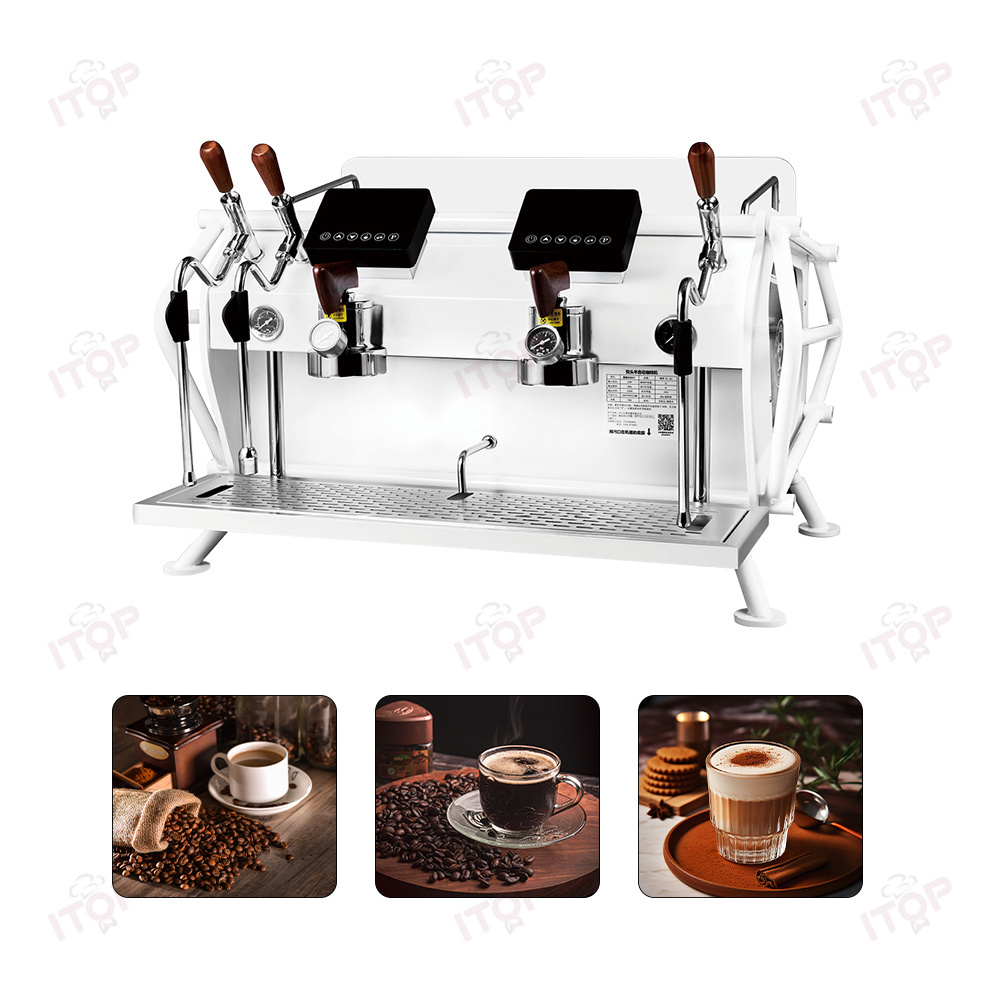 CMJC4800 Commercial Semi-automatic Italian Style Multi Boiler Dual Head Intelligent Touch Screen Coffee Machine Coffee Shop Equipment,Commercial Coffee Machine Supplier | CE/UL Certified | ITOP Cafe,Commercial Semi-automatic Italian Style Multi Boiler Dual Head Intelligent Touch Screen Coffee Machine Coffee Shop Equipment