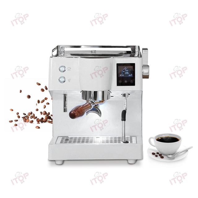 KFJ52QC Professional Pid Flow Control Boiler Small 16 Bar Single Group head Espresso Machine,Commercial Coffee Machine Supplier | CE/UL Certified | ITOP Cafe,Espresso Coffee Machine Pid Flow Control BoilerSmall 16 Bar Single Grouphead Espresso Machine Professional