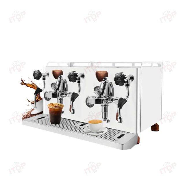 CMHT5200 Commercial 2 Group Coffee Machine: Semi Automatic with Rotary Pump Italy,Commercial Coffee Machine Supplier | CE/UL Certified | ITOP Cafe,Italy Semi Automatic Electric Professional Espresso Commercial  Rotary Pump Coffee Machine 2 Group