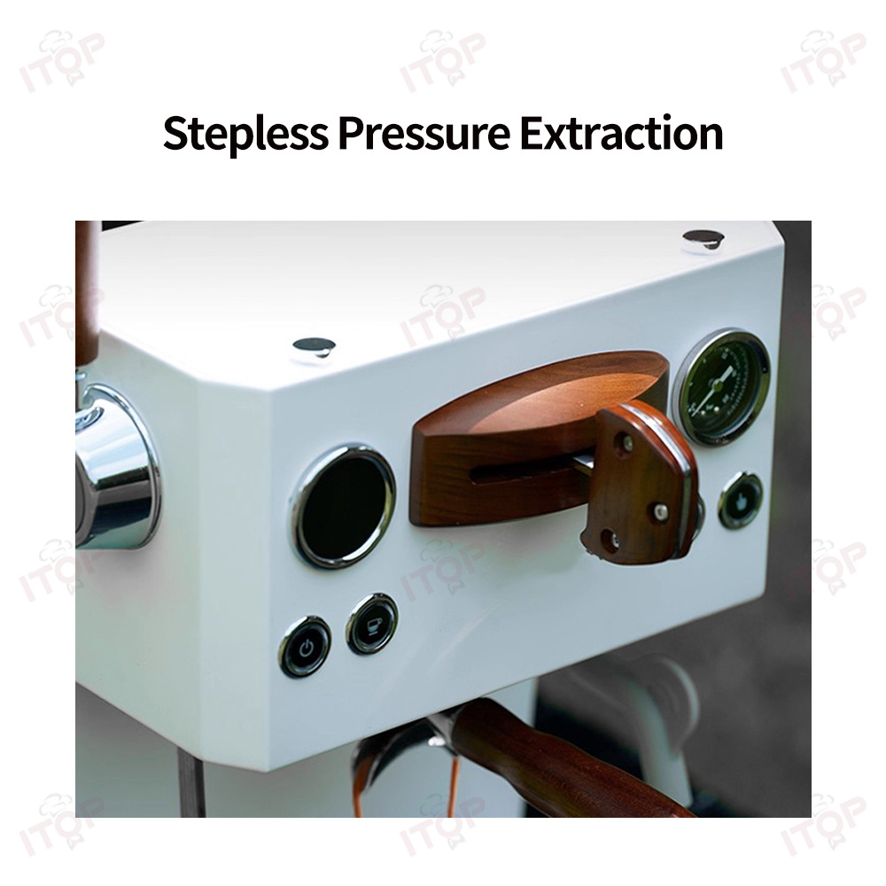 CMCB2350 Best for Small Office & Outdoor Espresso Coffee Machine,Commercial Coffee Machine Supplier | CE/UL Certified | ITOP Cafe,Best High-pressure Extraction Small Office Espresso Milk Frothing Coffee Machine for Outdoor Use