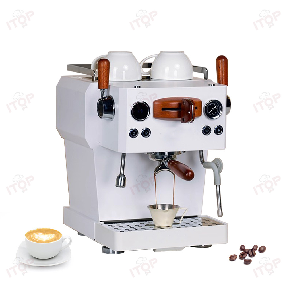 CMCB2350 Best for Small Office & Outdoor Espresso Coffee Machine,Commercial Coffee Machine Supplier | CE/UL Certified | ITOP Cafe,Best High-pressure Extraction Small Office Espresso Milk Frothing Coffee Machine for Outdoor Use