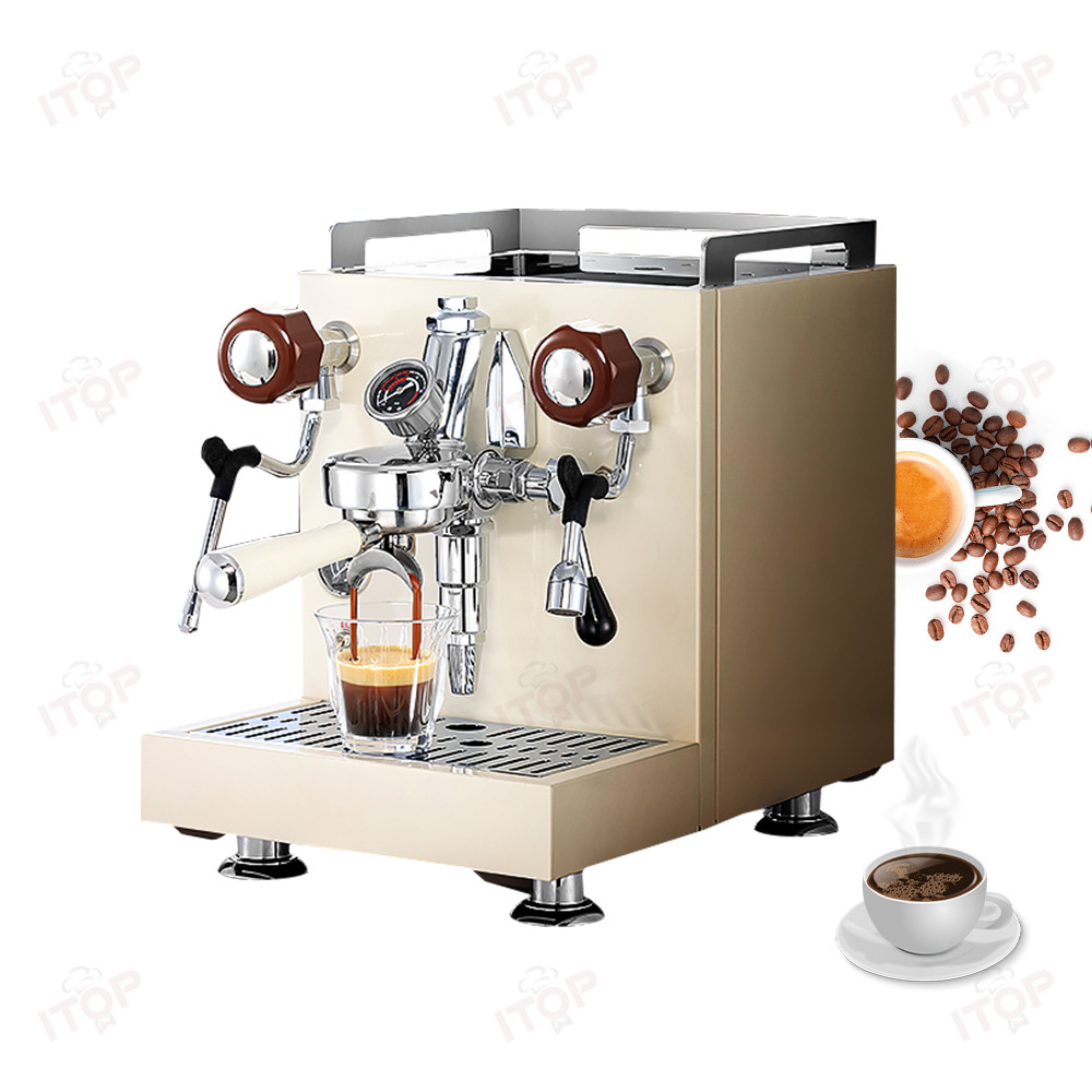 CMMK1601 Stainless Steel Dual Boiler Commercial E61 Grouphead Espresso Machine,Commercial Coffee Machine Supplier | CE/UL Certified | ITOP Cafe,Commercial Hotel Cafe Espresso Machine E61 Grouphead Stainless Steel Dual Boiler System Hot Water System Semi-automatic Single