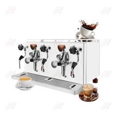 CMHT5200 Commercial 2 Group Coffee Machine: Semi Automatic with Rotary Pump Italy,Commercial Coffee Machine Supplier | CE/UL Certified | ITOP Cafe,Italy Semi Automatic Electric Professional Espresso Commercial  Rotary Pump Coffee Machine 2 Group