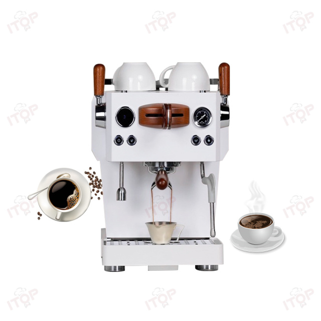 CMCB2350 Best for Small Office & Outdoor Espresso Coffee Machine,Commercial Coffee Machine Supplier | CE/UL Certified | ITOP Cafe,Best High-pressure Extraction Small Office Espresso Milk Frothing Coffee Machine for Outdoor Use