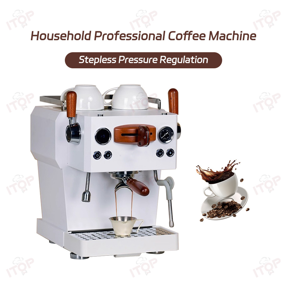 CMCB2350 Best for Small Office & Outdoor Espresso Coffee Machine,Commercial Coffee Machine Supplier | CE/UL Certified | ITOP Cafe,Best High-pressure Extraction Small Office Espresso Milk Frothing Coffee Machine for Outdoor Use