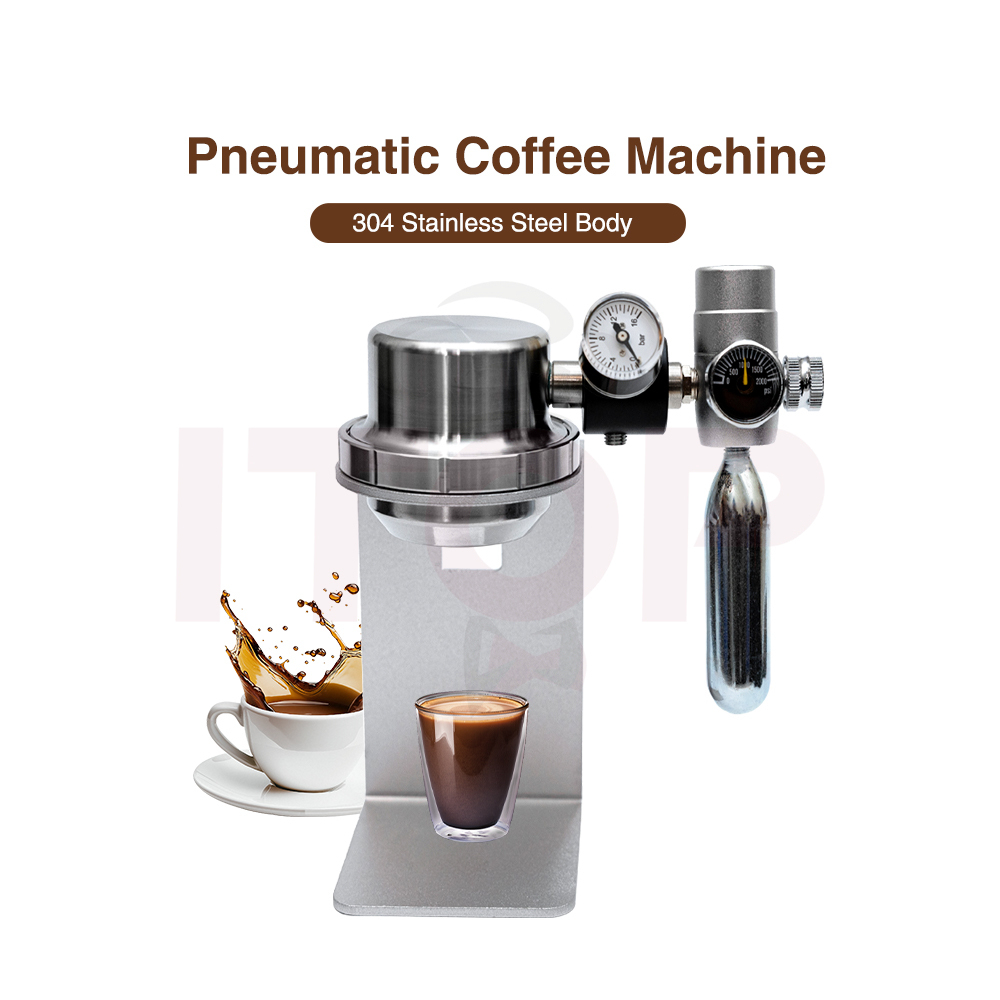 CMQD001 304 Stainless Steel Portable 16 Bar Pneumatic Coffee Maker Set,Commercial Coffee Machine Supplier | CE/UL Certified | ITOP Cafe,304 Stainless Steel Air Pressure Bin Portable Pneumatic Coffee Maker Home Hand 16 Bar Coffee Machine Set