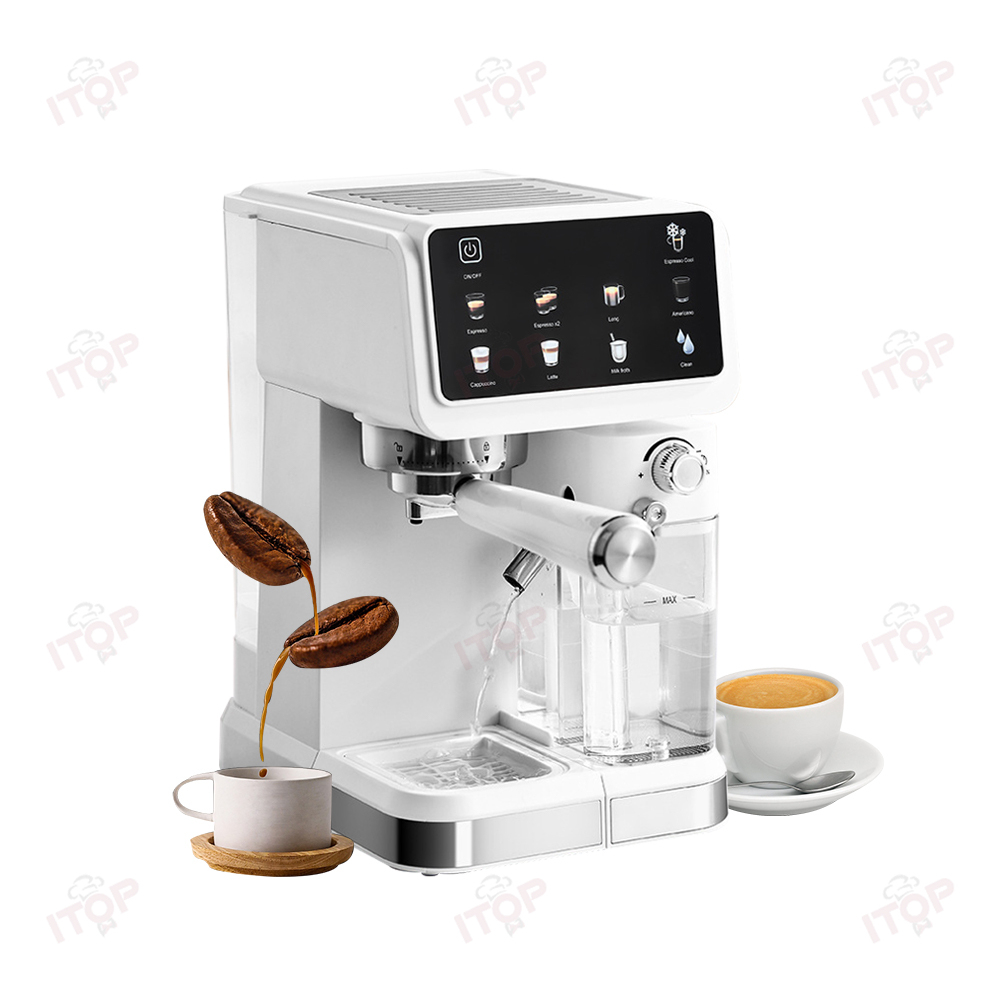 CMJY500 New Style 20 Bar Espresso Coffee Machine - With Milk Tank for Cappuccino & Latte,Commercial Coffee Machine Supplier | CE/UL Certified | ITOP Cafe,New Style 20 Bar Espresso Coffee Machine With Espresso Cappuccino Latte and Milk Tank