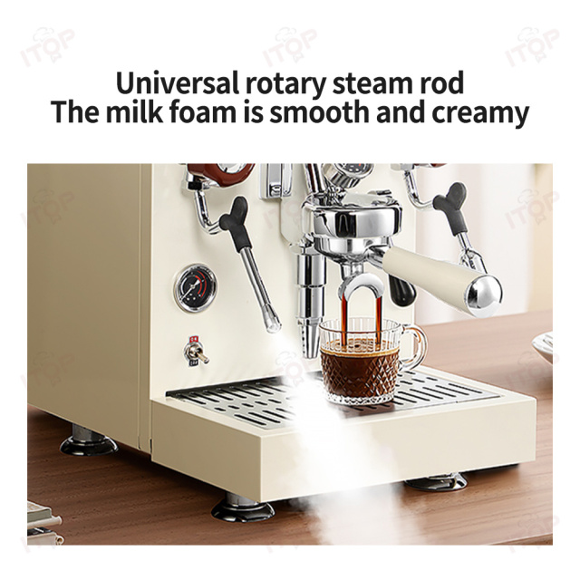 CMMK1601 Stainless Steel Dual Boiler Commercial E61 Grouphead Espresso Machine,Commercial Coffee Machine Supplier | CE/UL Certified | ITOP Cafe,Commercial Hotel Cafe Espresso Machine E61 Grouphead Stainless Steel Dual Boiler System Hot Water System Semi-automatic Single
