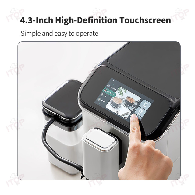 CMWS1350 All-in-one Automatic Espresso Coffee Machine - Wifi with Built-in Grinder & Milk Tank,Commercial Coffee Machine Supplier | CE/UL Certified | ITOP Cafe,All-in-one Automatic Coffee Maker With Built in Grinder and Milk Tank Professional Coffee Maker Wifi Coffee Machine Espresso