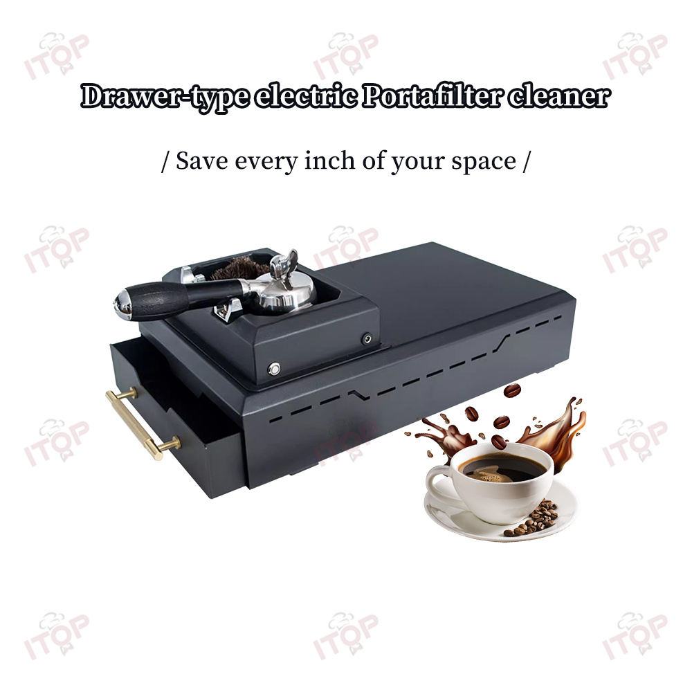 KFQJ58CT 110V/220V Commercial Electric Coffee Portafilter Cleaner - Fits 58mm,Commercial Coffee Machine Supplier | CE/UL Certified | ITOP Cafe,110v 220v Commercial Use Electric Coffee Cleaner Automatic Coffee Portafilter Cleaner 58mm