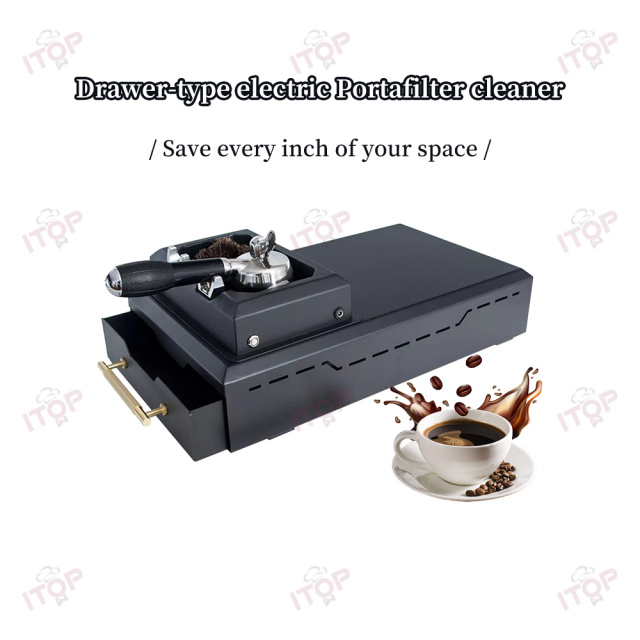 KFQJ58CT 110V/220V Commercial Electric Coffee Portafilter Cleaner - Fits 58mm,Commercial Coffee Machine Supplier | CE/UL Certified | ITOP Cafe,110v 220v Commercial Use Electric Coffee Cleaner Automatic Coffee Portafilter Cleaner 58mm