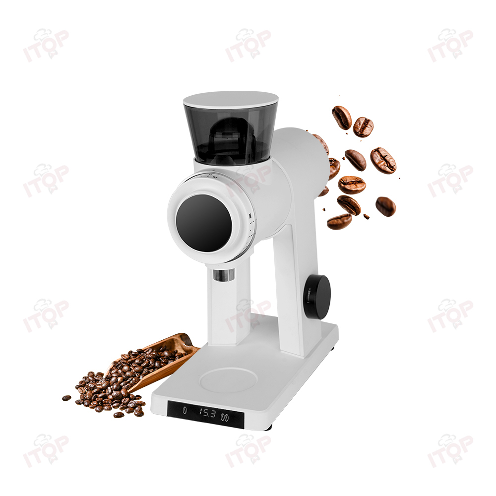 IT-CG13 Auto Electric Coffee Grinder - 60mm Flat Burr Stainless Steel for Baristas,Commercial Coffee Machine Supplier | CE/UL Certified | ITOP Cafe,Auto Electric Coffee Grinder for Baristas 60mm Flat Burr Stainless Steel Household Hotel Use