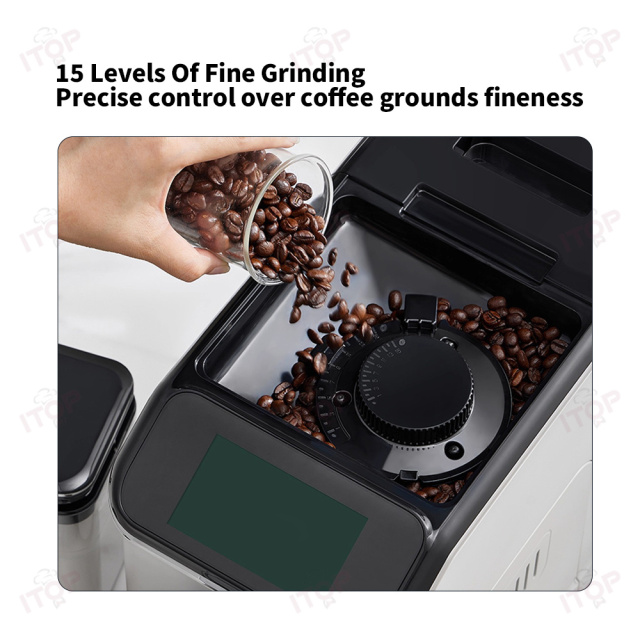 CMWS1350 All-in-one Automatic Espresso Coffee Machine - Wifi with Built-in Grinder & Milk Tank,Commercial Coffee Machine Supplier | CE/UL Certified | ITOP Cafe,All-in-one Automatic Coffee Maker With Built in Grinder and Milk Tank Professional Coffee Maker Wifi Coffee Machine Espresso