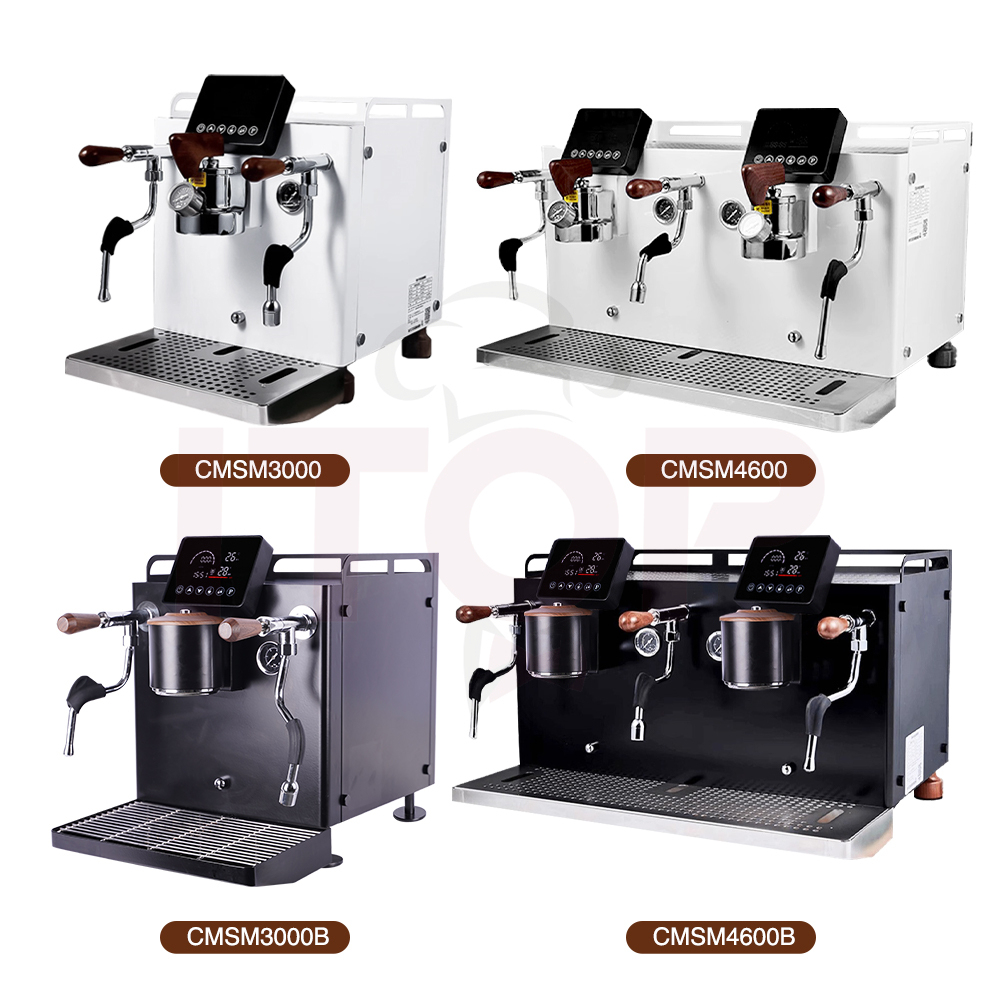 CMSM3000B/CMSM4600B Commercial Rotary Pump Coffee Machine 1L+4L Multi-Boiler Strong Steam Stable Espresso Extraction,Commercial Coffee Machine Supplier | CE/UL Certified | ITOP Cafe,Single Group Commercial Rotary Pump Coffee Machine 1L+4L Multi-Boiler Strong Steam Stable Espresso Extraction 110-220V