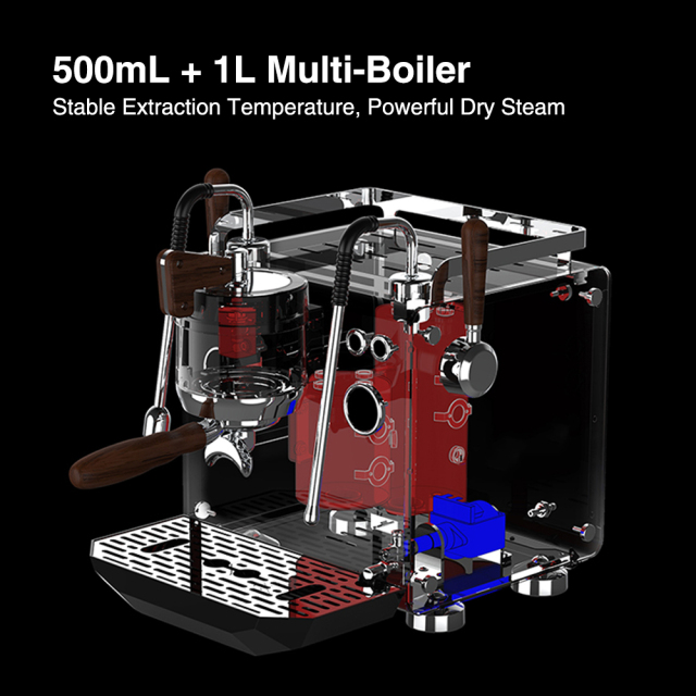 CMDR2250 Powerful Triple-Hole Dry Steam Stepless Variable Pressure Coffee Machine,Commercial Coffee Machine Supplier | CE/UL Certified | ITOP Cafe,Triple-Hole Steam Stepless Variable Pressure Coffee Machine Powerful Dry Steam Universal Stainless Steel Wand Easy Latte Art