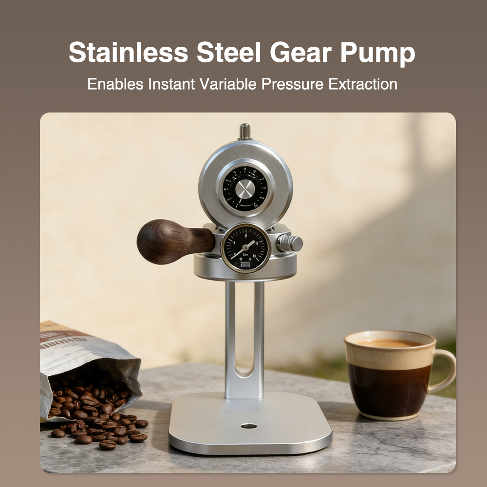 CMVP001 Professional Gear Pump Espresso Machine Adjustable 9-15 Bar Pressure  Portable And Compact For Outdoor Use,Commercial Coffee Machine Supplier | CE/UL Certified | ITOP Cafe,Professional Gear Pump Espresso Machine 9-15Bar Adjustable Pressure Portable Outdoor Compact Aluminum Coffee Maker