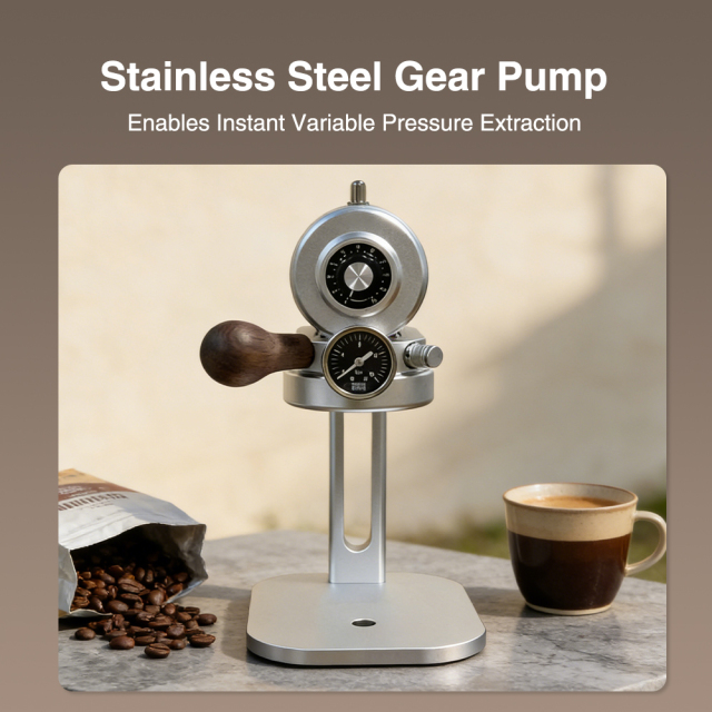 CMVP001 Professional Gear Pump Espresso Machine Adjustable 9-15 Bar Pressure  Portable And Compact For Outdoor Use,Commercial Coffee Machine Supplier | CE/UL Certified | ITOP Cafe,Professional Gear Pump Espresso Machine 9-15Bar Adjustable Pressure Portable Outdoor Compact Aluminum Coffee Maker