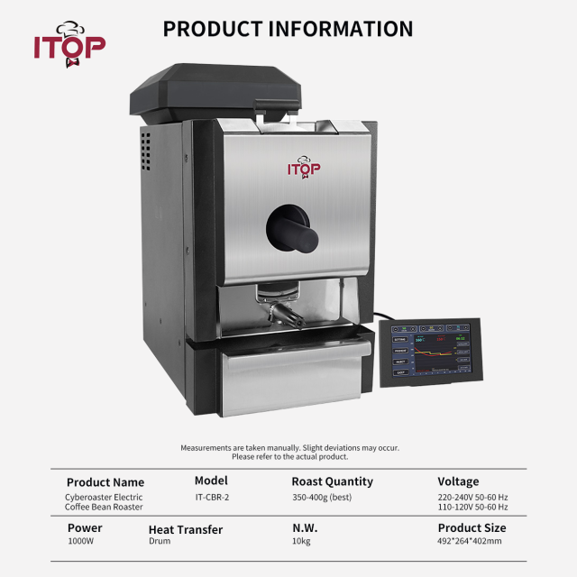 IT-CBR-2 110V 220V Electric Cyberoaster | Commercial Automatic Coffee Bean Roaster | ITOP Cafe,Commercial Coffee Machine Supplier | CE/UL Certified | ITOP Cafe,IT-CBR-2 110V 220V Electric Cyberoaster Commercial Automatic Coffee Bean Roaster