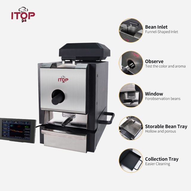 IT-CBR-2 110V 220V Electric Cyberoaster | Commercial Automatic Coffee Bean Roaster | ITOP Cafe,Commercial Coffee Machine Supplier | CE/UL Certified | ITOP Cafe,IT-CBR-2 110V 220V Electric Cyberoaster Commercial Automatic Coffee Bean Roaster