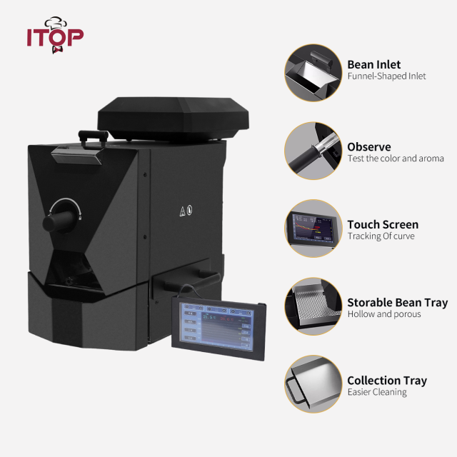 ITOP IT-CBR-1.5 Skywalker series 1000W Electric Drum Coffee Roaster,Commercial Coffee Machine Supplier | CE/UL Certified | ITOP Cafe,IT-CBR-1.5 Skywalker series 1000W Electric Drum Coffee Roaster | ITOP