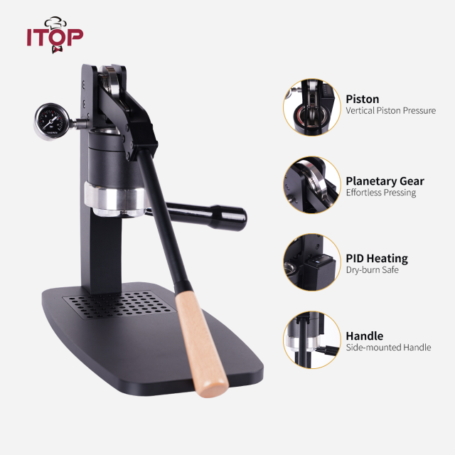 CMFL001 Lever Pull Manual Stainless Steel Espresso Coffee Machine Electric Intelligence Italian Hand Press Coffee Machine,Commercial Coffee Machine Supplier | CE/UL Certified | ITOP Cafe,CMFL001 Lever Pull Manual Stainless Steel Espresso Coffee Machine Electric Intelligence Italian Hand Press Coffee Machine | ITOP Cafe
