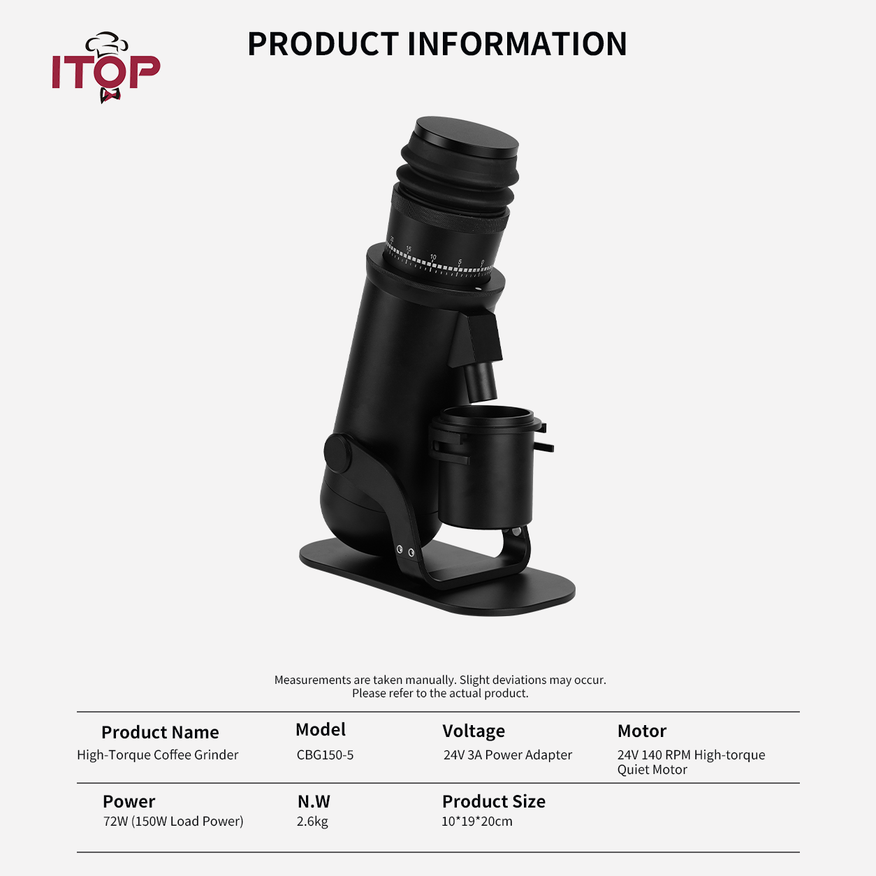 ITOP CBG150-5 Best Electric Coffee Grinder | High-Speed Coffee Bean Grinder 48mm Conical Wheel Burr Professional Zero Retention Hopper,Commercial Coffee Machine Supplier | CE/UL Certified | ITOP Cafe,ITOP CBG150-5 Best Electric Coffee Grinder | High-Speed Coffee Bean Grinder 48mm Conical Wheel Burr Professional Zero Retention Hopper