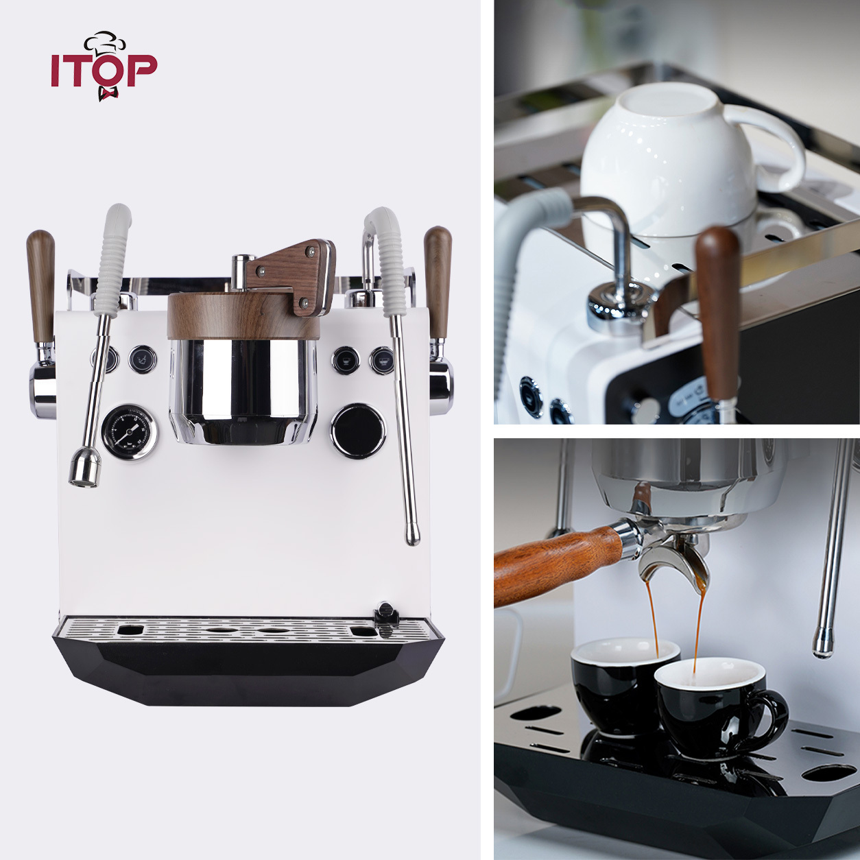 ITOP CMDR2250 Best Commercial Espresso Machine | Stepless Variable Pressure Triple-Hole Steam Coffee Maker,Commercial Coffee Machine Supplier | CE/UL Certified | ITOP Cafe,ITOP CMDR2250 Best Commercial Espresso Machine | Stepless Variable Pressure Triple-Hole Steam Coffee Maker
