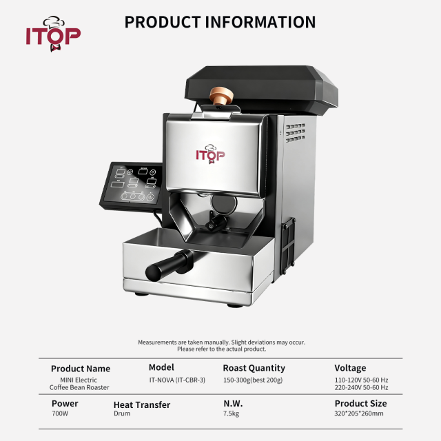 IT-NOVA(IT-CBR-3) Skywalker series Small Home Drum Coffee Roaster,Commercial Coffee Machine Supplier | CE/UL Certified | ITOP Cafe,IT-NOVA IT-CBR-3 Skywalker series Small Home Drum Coffee Roaster