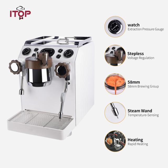 ITOP CMDR2650 Best Semi-Automatic Espresso Machine | Commercial Milk Frothing Professional Coffee Maker,Commercial Coffee Machine Supplier | CE/UL Certified | ITOP Cafe,ITOP CMDR2650 Best Semi-Automatic Espresso Machine | Commercial Milk Frothing Professional Coffee Maker