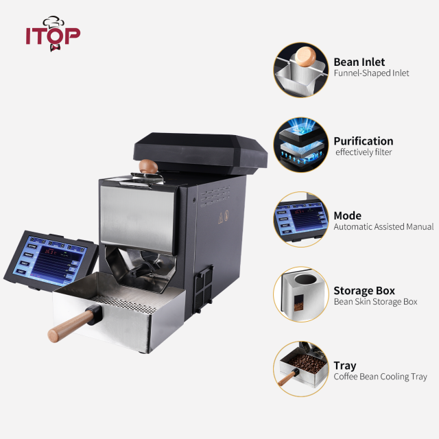 ITOP IT-CBR-4 Skywalker series Drum Coffee Roaster with Real-Time ROR Profile Recording,Commercial Coffee Machine Supplier | CE/UL Certified | ITOP Cafe,IT-CBR-4 Skywalker series Drum Coffee Roaster with Real-Time ROR Profile Recording | ITOP