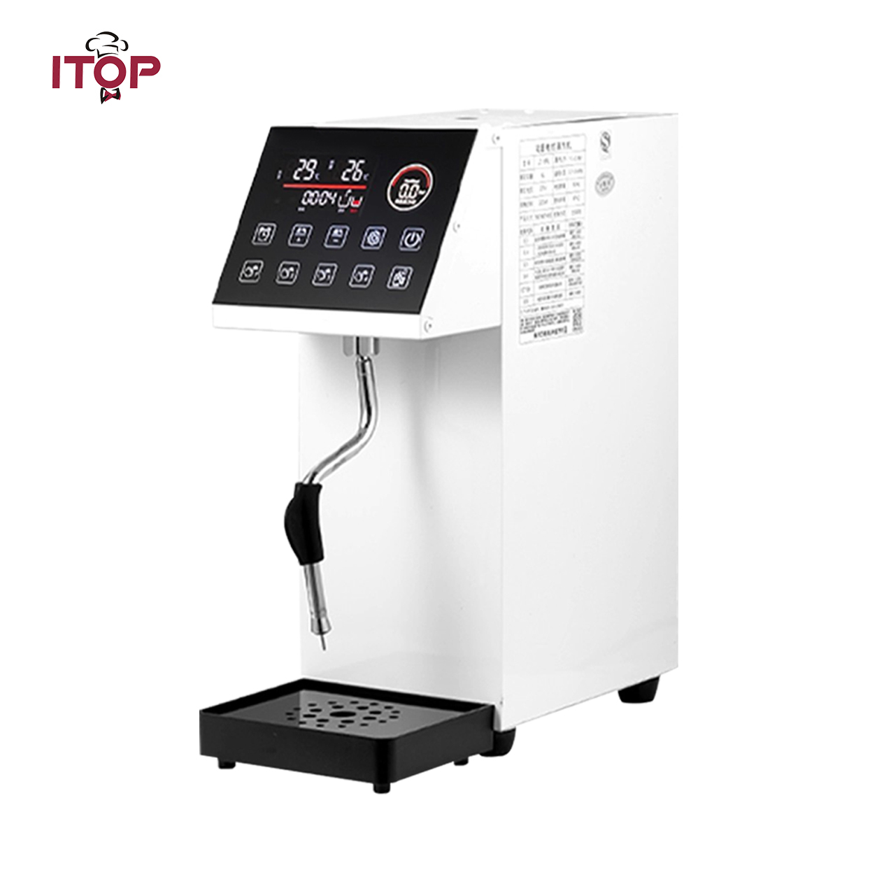 ITOP Professional Commercial Fully-Automatic Milk Steamer & Frother | High-Pressure Steam & Hot Water Solution,Commercial Coffee Machine Supplier | CE/UL Certified | ITOP Cafe,ITOP Commercial Automatic Milk Steamer & Frother | Professional Café Beverage Equipment